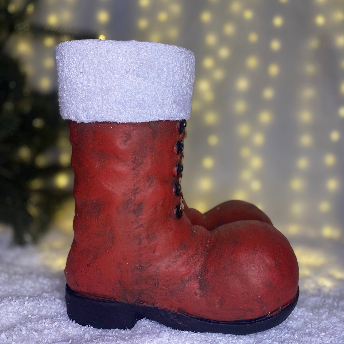 Large Red Santa Boots Christmas Decoration