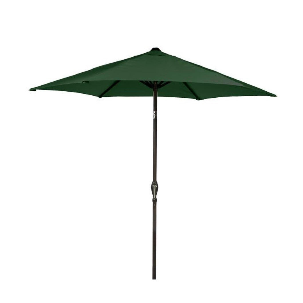 Soleil Crank and Tilt Parasol 2.7 Metre Forest Green