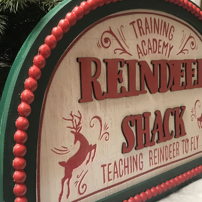 Reindeer Shack Christmas Sign