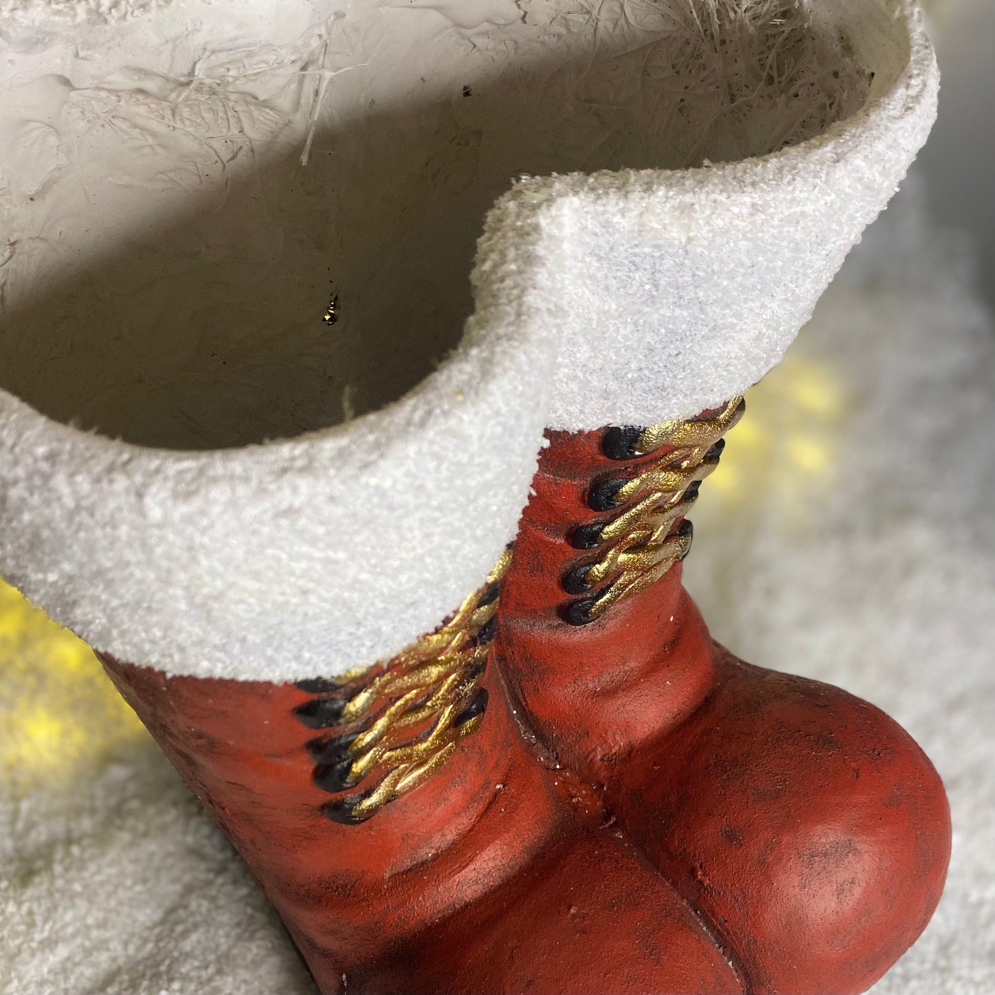 Large Red Santa Boots Christmas Decoration