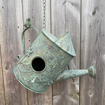 Rustic Watering Can Birdhouse