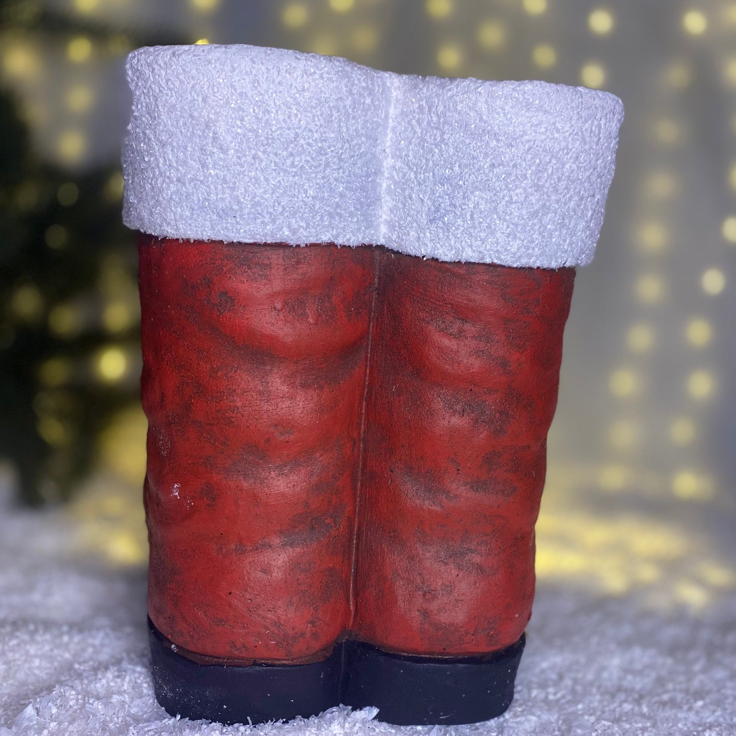 Large Red Santa Boots Christmas Decoration