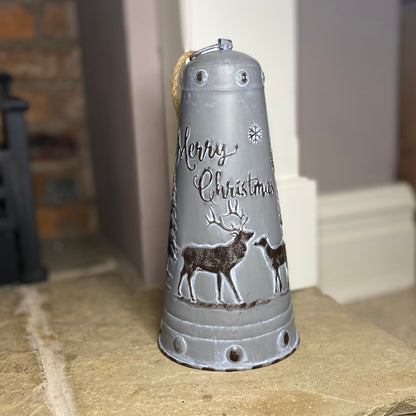 Rustic Style Large Christmas Metal Bell