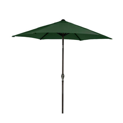 Soleil Crank and Tilt Parasol 2.2 Metre Forest Green