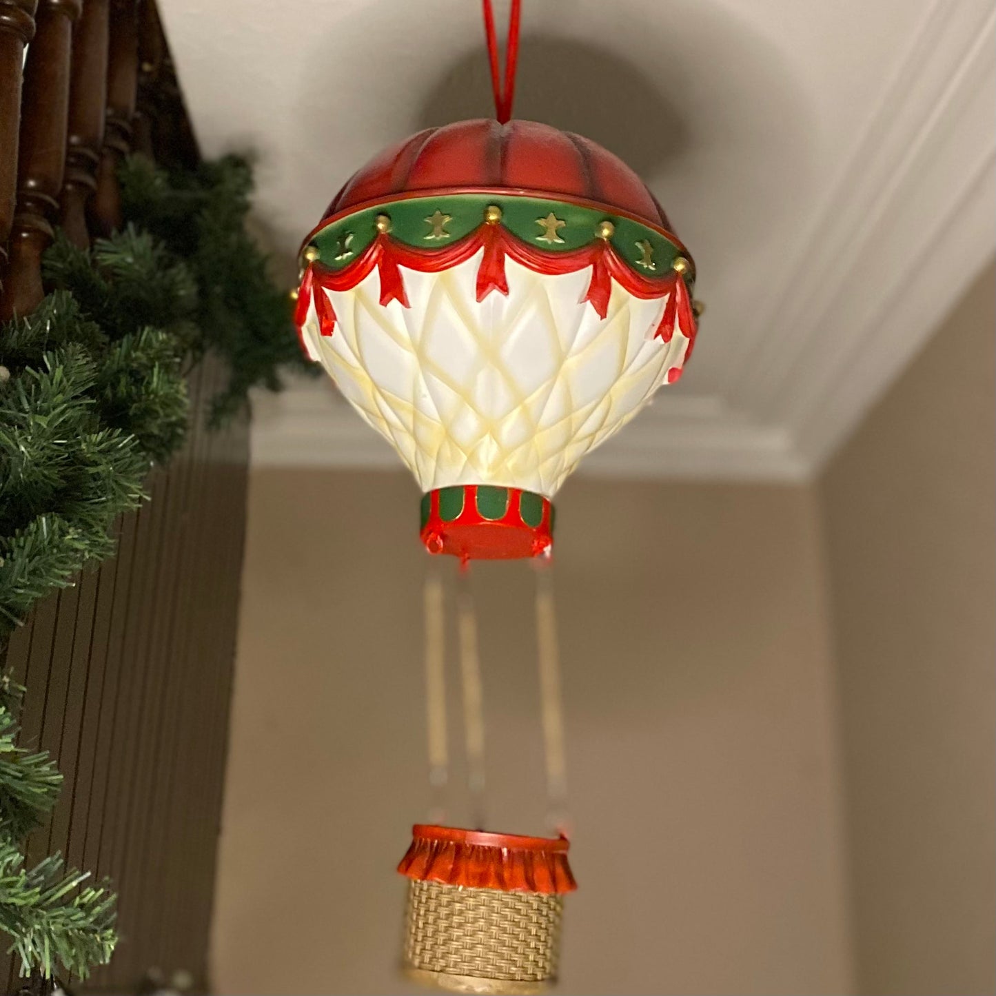 Christmas Hot Air Balloon Decoration 45cm