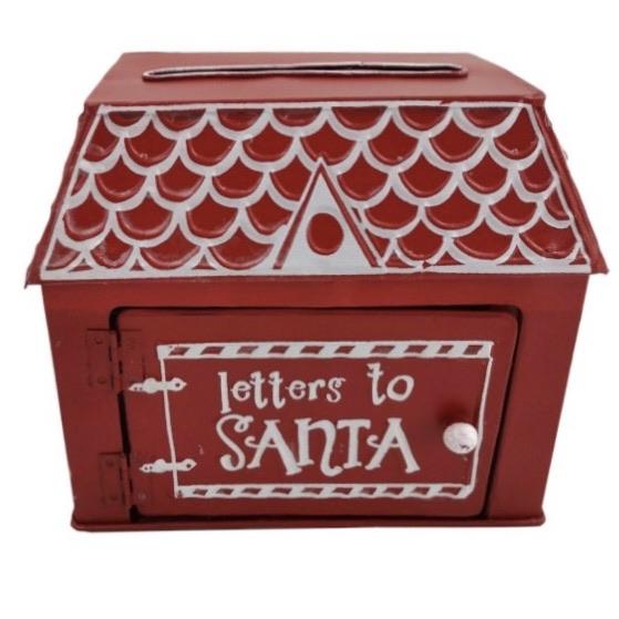 Christmas Gingerbread House Letters To Santa Red Post Box