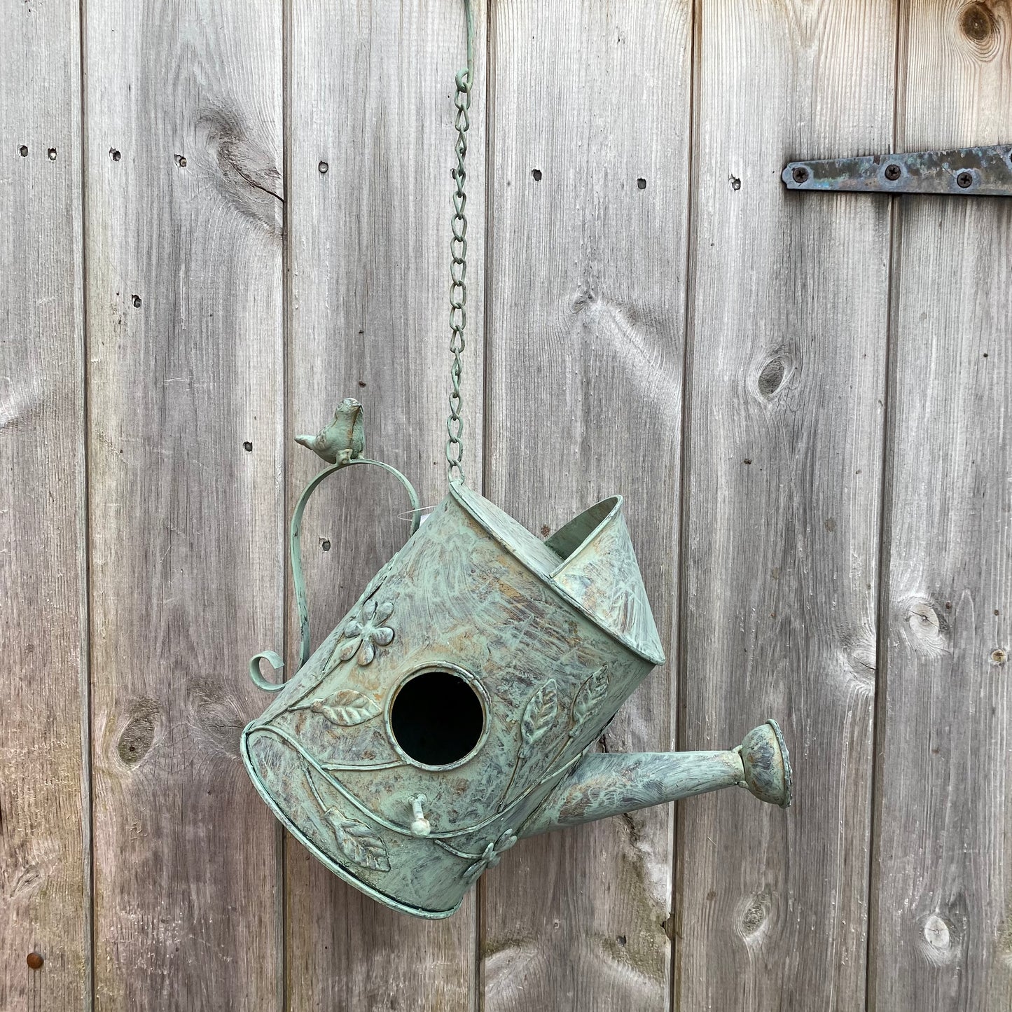 Rustic Watering Can Birdhouse