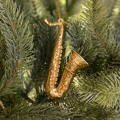 Set of 3 Gold Instruments Christmas Tree Decorations