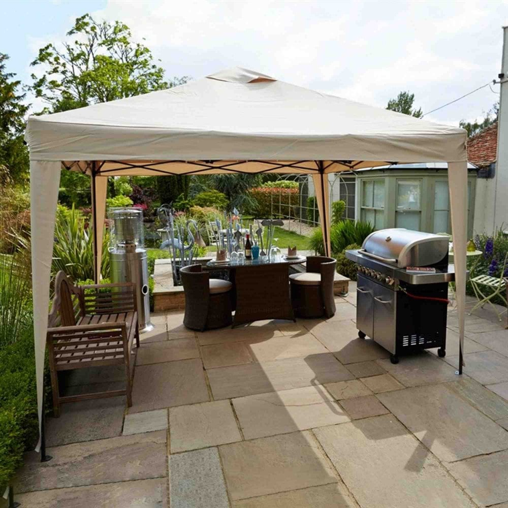 Hamilton 3m x 3m Pop Up Gazebo in Cream