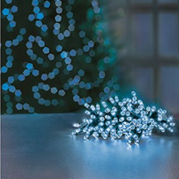 Premier TimeLights 200 Blue LED Battery Operated String Lights