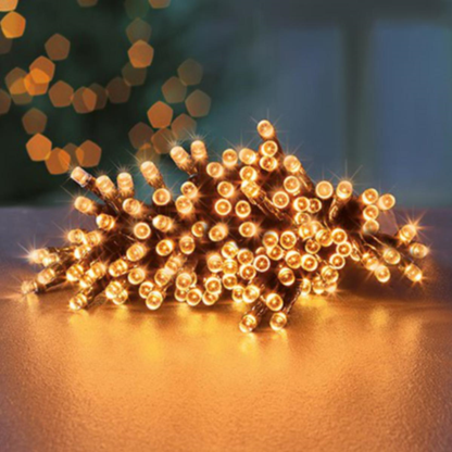 Premier TimeLights 600 Vintage Gold LED Battery Operated String Lights